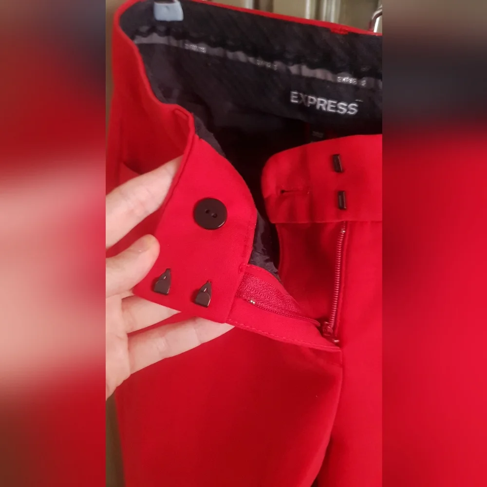 EXPRESS Red Work Pant - Picture 9 of 13